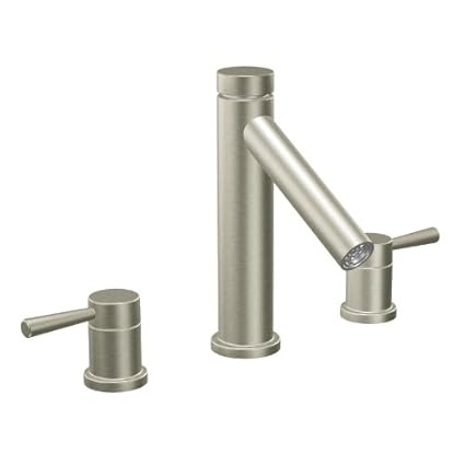 Moen T913bn Level Two Handle High Arc Roman Tub Faucet Without