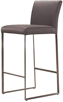Amazon Com Mobital Tate Faux Leather 29 Bar Stool In Gray