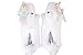 Smoko Light Up Unicorn Slippers, Kids and Adults (Kid's) White