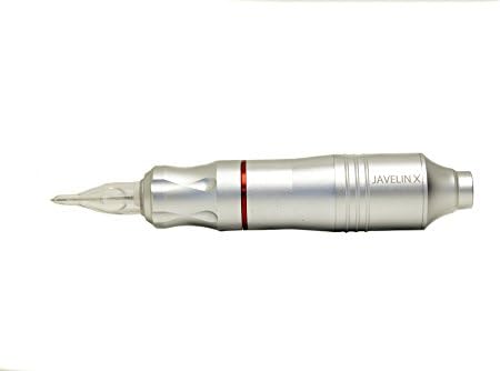 Javelin X Tattoo Pen & Permanent makeup Rotary Machine Cartridge Liner Shader (Smooth Silver)