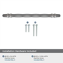 Amerock | Cabinet Pull | Black Chrome/Satin Nickel