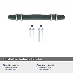 Amerock | Cabinet Pull | Black Bronze/Satin Nickel