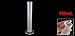 uxcell Chemistry Set Liquid Measuring Tool Plastic Graduated Cylinder 100mL