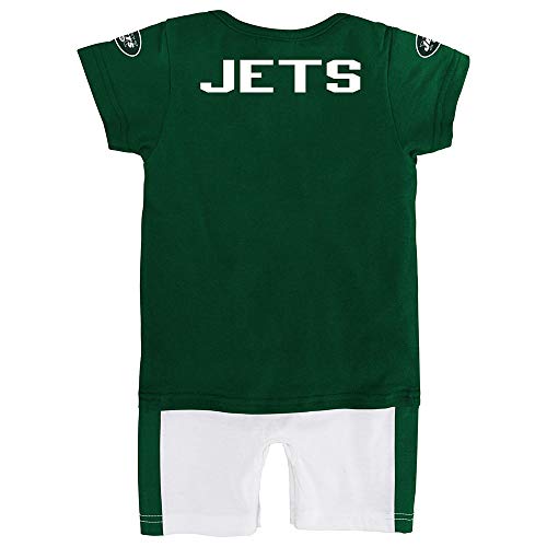 Outerstuff NFL New York Jets Boys Fan Jersey Romper, Hunter, 18 Months - Thumbnail 2