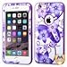 MyBat iPhone 6 Plus Hibiscus Flower Romance VERGE Hybrid Protector Cover - Retail Packaging - Purple