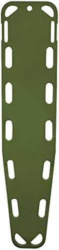 Iron Duck 35850-P-Olive Drab Base Board Patient Transfer Spine Board with Speed Clip Pins