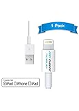 iPhone 6/6S Charging Lightning Cable For Apple Certified By Pro-Charge Technology, 8-Pin Phone Charger Power Sync Connector To USB For iPhone 6 & 6+ Plus/5/5s/5c - White