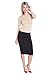 Esteez Ponte Pencil Skirt for Women Below Knee with Tummy Control Houston skirt