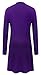 Womens Open Front Casual Cardigan With Pockets XXX-Large Deep Purple
