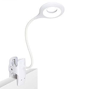 Clip On Reading Light, 28 LED Eye Protect Book Light, 3 Colour * 3 Brightness Bed Reading Light with Flexible Neck, USB…