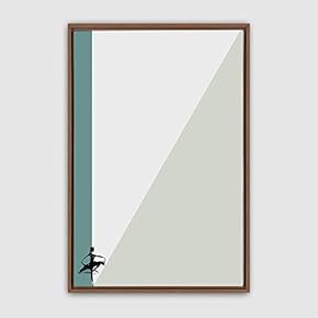 Framed Canvas Wall Art Minimalistic Painting Canvas Prints Home Artwork Decoration for Living Room,Bedroom - 16x24 inches