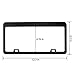 GikPal License Plate Frame 2 PCS Aluminum Alloy License Plate Covers Frame Slim Design with Stainless Steel Screw Caps