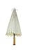 32 Inch Paper Like Parasol Umbrella - For Weddings, Bridal Showers, and Photo Shoots (White)