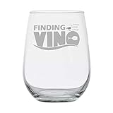 Finding Vino - Nemo - Gift for Wine Lovers - Disney Princess Wine Glass - Birthday Gift - Gifts for Friend - Couples Anniversary - Mermaid - Fishing Gifts - Movie Themed