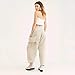 HebeTop Women’s Plus Size Petite Sport Knit Straight Leg Pant Beigethumb 3