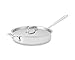 All-Clad 4403 Stainless Steel Tri-Ply Bonded Dishwasher Safe 3-Quart Saute Pan with Lid, Silver primary