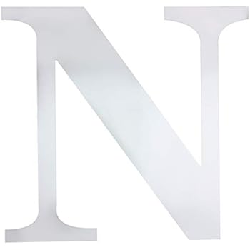 Juvale Letter N Mirror Decal Sticker DIY Wall Art (3 Pack)