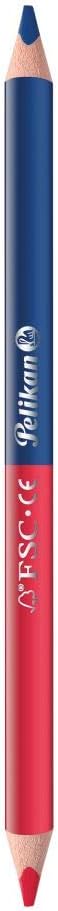 Pelikan 81118 Coloured Pencils (Thick, Triangular) Pack of 2 Red and Blue, 2 count (Pack of 1) - Image 4