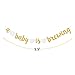 Rose Gold A Baby Is Brewing Banner With Teapot Teacups Pre-strung & A Baby Is Brewing Cake Topper for Tea Themed Baby Shower