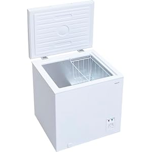 [山善] 冷凍庫 66L 上開き YF-C70(W) ホワイト 一人暮らし 静音 省エネ 温度調節7段階