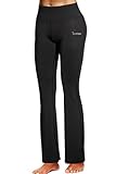 Junlan Women Yoga Pants Workout Leggings Running Clothes Fitness Boots Capri Wide Leg Athletic Gym Clothing Stretch
