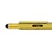 MONTEVERDE USA 9-in-1 Tool Liquid Ink Rollerball Pen in Brass – Hand-Machined Multifunctional Pen with Stylus, Screwdrivers, Level, and Ruler – Exclusive Collection, Ideal Gift for Engineers