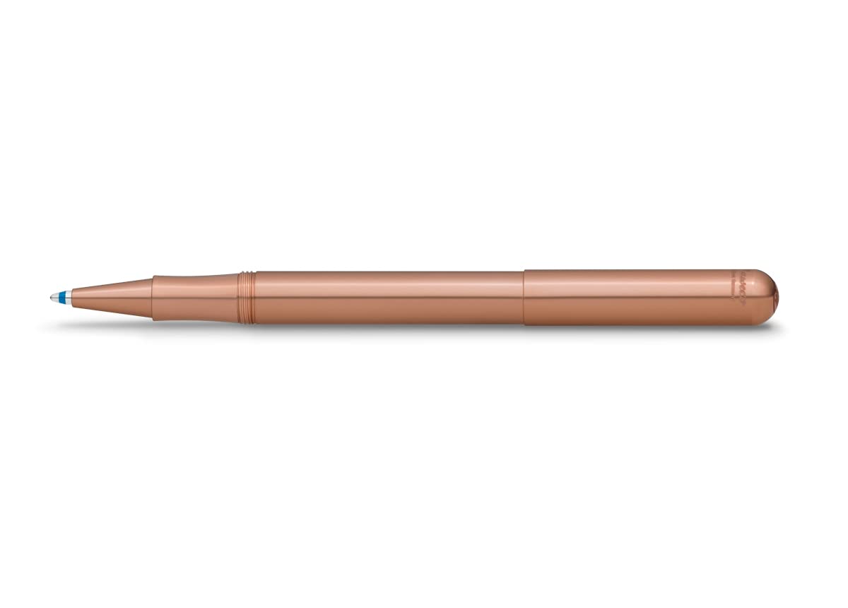 Kaweco LILIPUT Ball Pen Copper with Cap I Retractable Ballpoint Pen with Standard D1 Refills in a Tin Box I Metal Ball Pen 13 cm