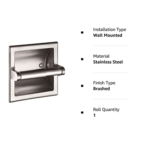 Smack Brushed Nickel Recessed Toilet Paper Holder,Contemporary Hotel