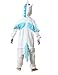 Children's Pajamas Animal Costume Kids Sleeping Wear Kigurumi Pajamas Cosplay (XXL, Blue Unicorn)