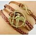 Fashion Vintage Hunger Games Birds Infinity Bracelet Leather