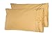 Ultimate Clara Clark Premier 1800 Bed Sheet Set - with Majestic Embroidery - Queen Size, Camel Gold