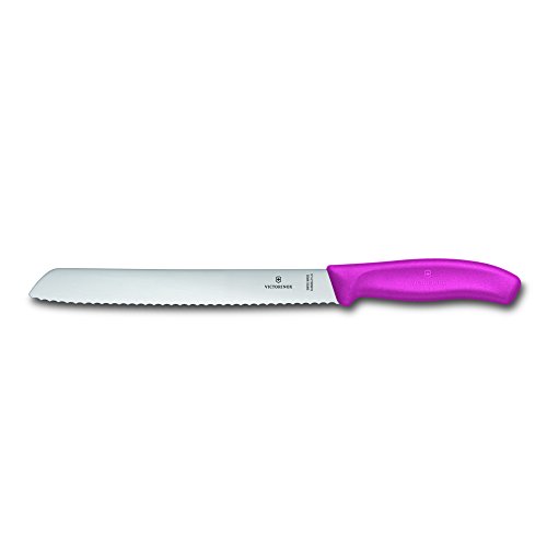 Victorinox SwissClassic Pink Stainless Steel 8.3 Inch Bread Knife