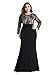 Ever-Pretty Women's Plus Size See-Through Floral Lace Floor-Length Mermaid Dress 07771