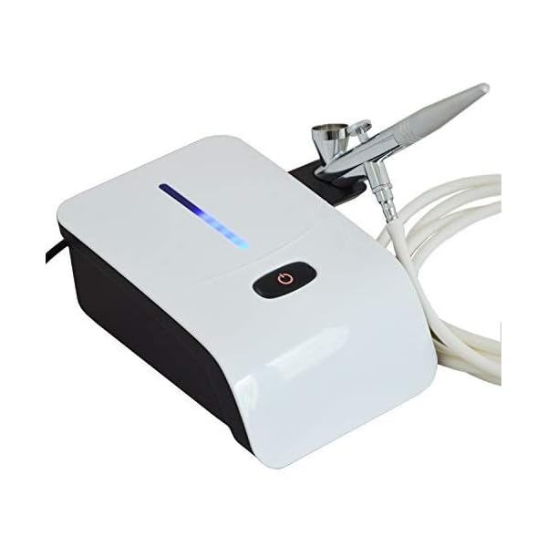 AirBrush Set Carry IV-TC - Airbrush Kompressor mit Sensor-Touch-Control-Technologie fÃ¼r Airbrushfarben Airbrushpistole Single Action Gun, optimales Airbrush-Kit fÃ¼r alle AnfÃ¤nger