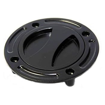 HTT Group Motorcycle Black Keyless Gas Cap Twist Off Fuel Tank Cap For 1997-2003 Suzuki GSX-R 600/ 1996-2003 GSX-R 750/ 2001-2002 GSX-R 1000/ 1999-2007 Suzuki Hayabusa/ SV 650/ TLR 1001R