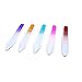 Antrader Glass Nail Files Durable Crystal Glass Nail Buffer Manicure Nail props Pedicure Tools For Beauty Mix Color 10pcs/lot