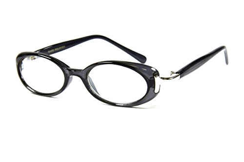 5Zero1 Men Women Nerd Mirrored Reflective UV400 Hand Polished Clear Lens Glasses
