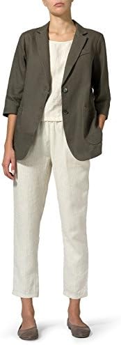 Vivid Linen Single Breasted Jacket-S-Dark Taupe