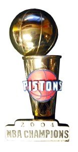 Forever Collectibles Detroit Pistons 2004 NBA Champions Replica Trophy Paperweight