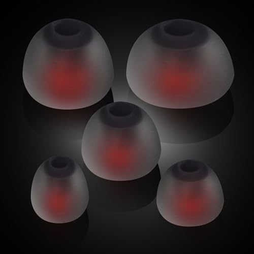 CHOCKALOTTA Eartip Adapter Compatible with Blue Parrot M300-XT/Jabra Perform 45 / Jabra Talk 65 Headsets (Includes Adapter + Set of Multi-Size Premium Silicone Eartips)