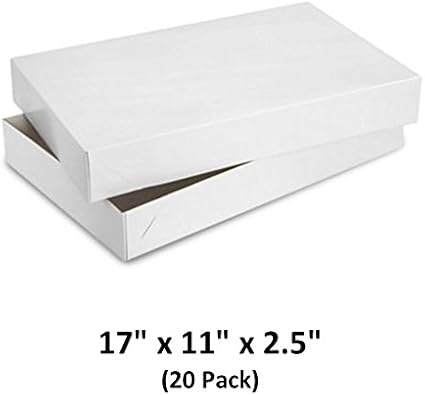 Amazon Com White Gloss Cardboard Apparel Decorative Gift Boxes