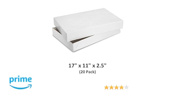 Amazon Com White Gloss Cardboard Apparel Decorative Gift Boxes