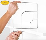Nessentials Closet Organizer and Durable Shelf Divider and Separator for Organization and Storage for Home, Clothing, Kitchen, Appliances, Books; Pack of 4 or 6 - Simple and Sleek Metal Design (6)