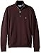 Lacoste Men's Flat Ribbed Zippered Stand-up Collar Sweatshirt