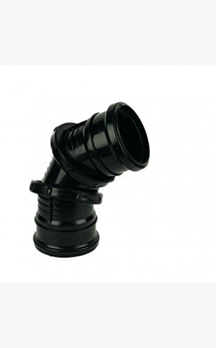 Hunter/FLOPLAST 110mm (0-90 Degree Adjustable Spigot Bend) Black Soil Pipe and Fittings Select Individual Parts as Required. SP560 D560 MFBS