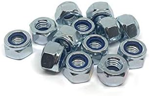 M12 (12mm) NYLOC P Type (Lock) Nuts ZINC Plated (Pack of 30)