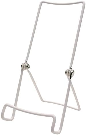 3 Gibson Holders 3AC Adjustable Wire Display Easels - 3.75" W x 7.5" H w/ 1.25" display ledge, White