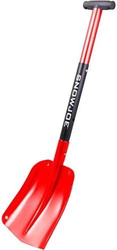 All-Purpose Durable Lightweight Aluminum Design Telescoping Compact Red Utility Snow Shovel