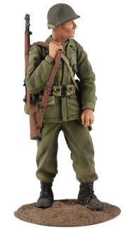 W. Britain 25032 U.S. 101st Airborne Infantryman in M-43 Jacket No.1, Winter 1944-45