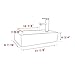 Renovators Supply Manufacturing CASKE Countertop Vessel Sink 18 1/2